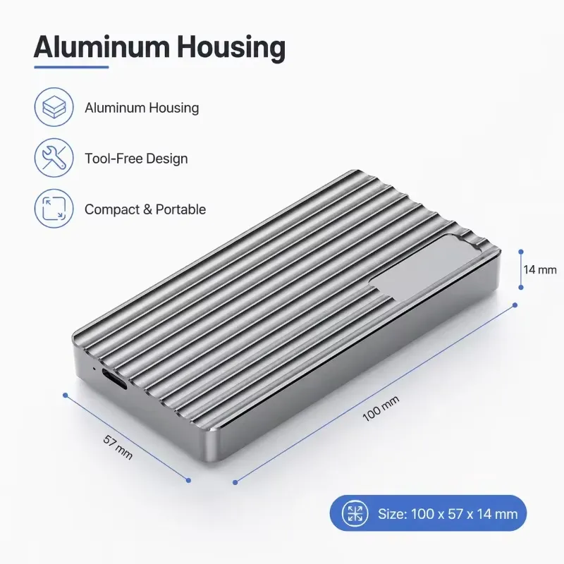 Obudowa aluminiowa AP01 dla dy – Usb4 40Gbps External Ssd 8Tb recenzja i cena